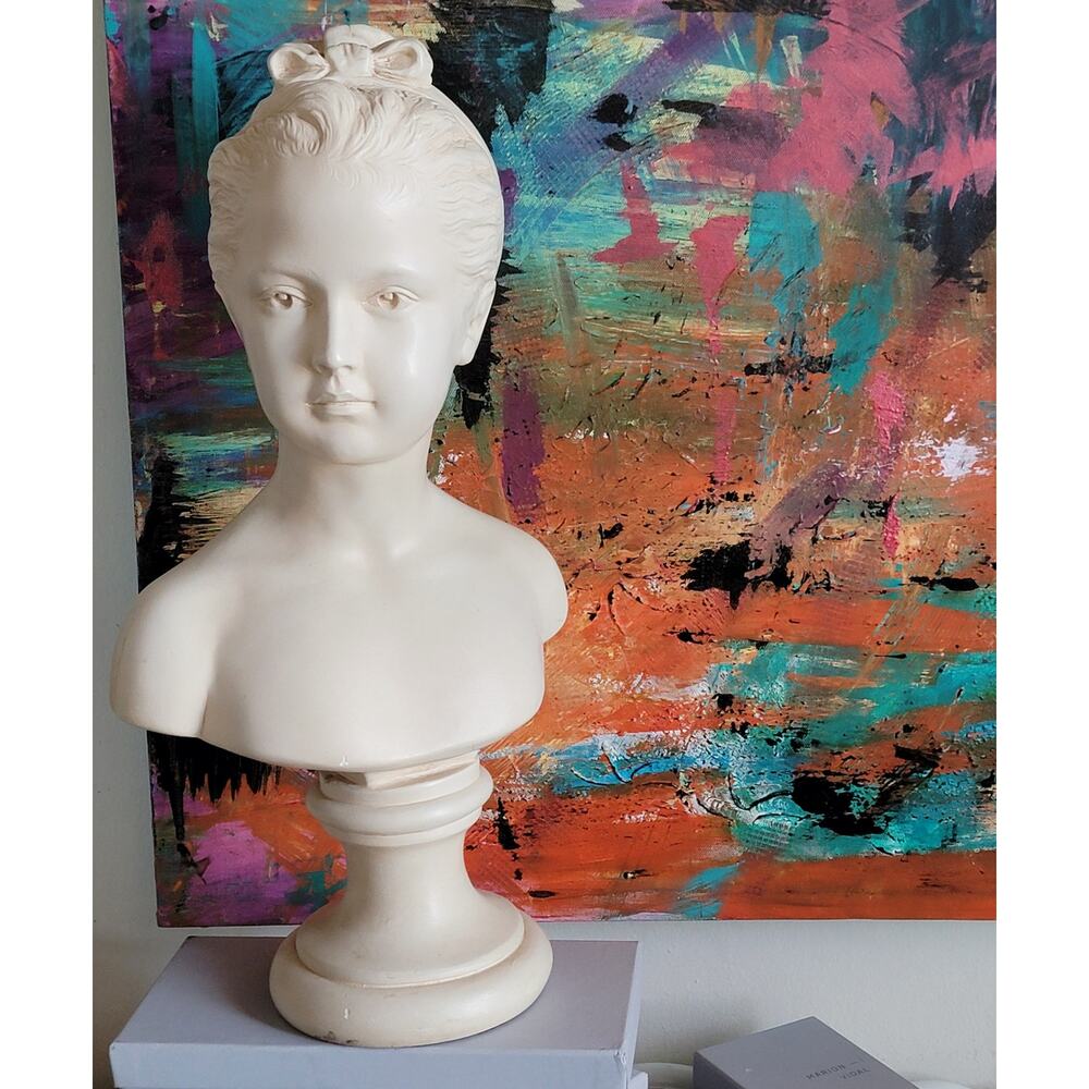 Alexander Backer Chalkware Bust Lady